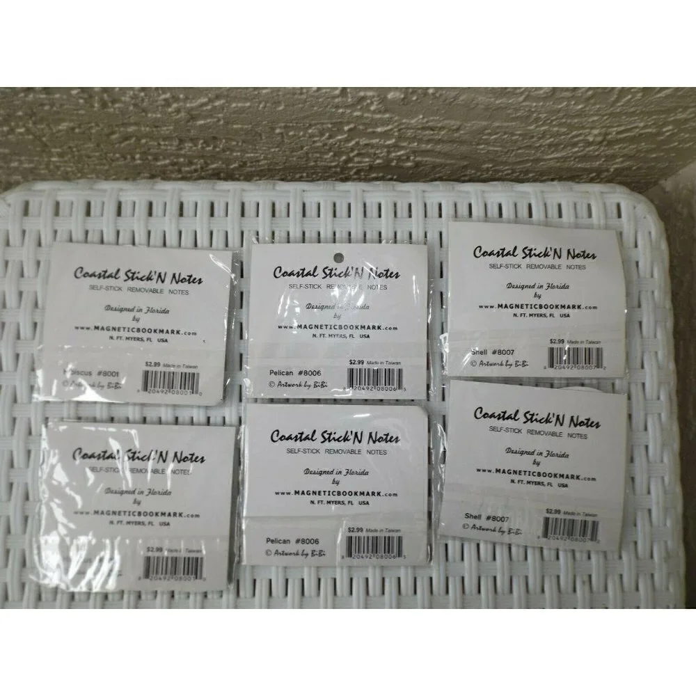 Stick'N Notes self-adhesive notes set of 6 packs, 3 different designes New